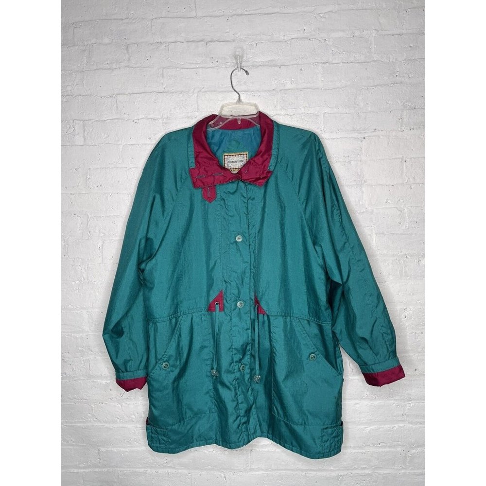 Vintage Current Seen Green-Purple Jacket size L Made in Russia